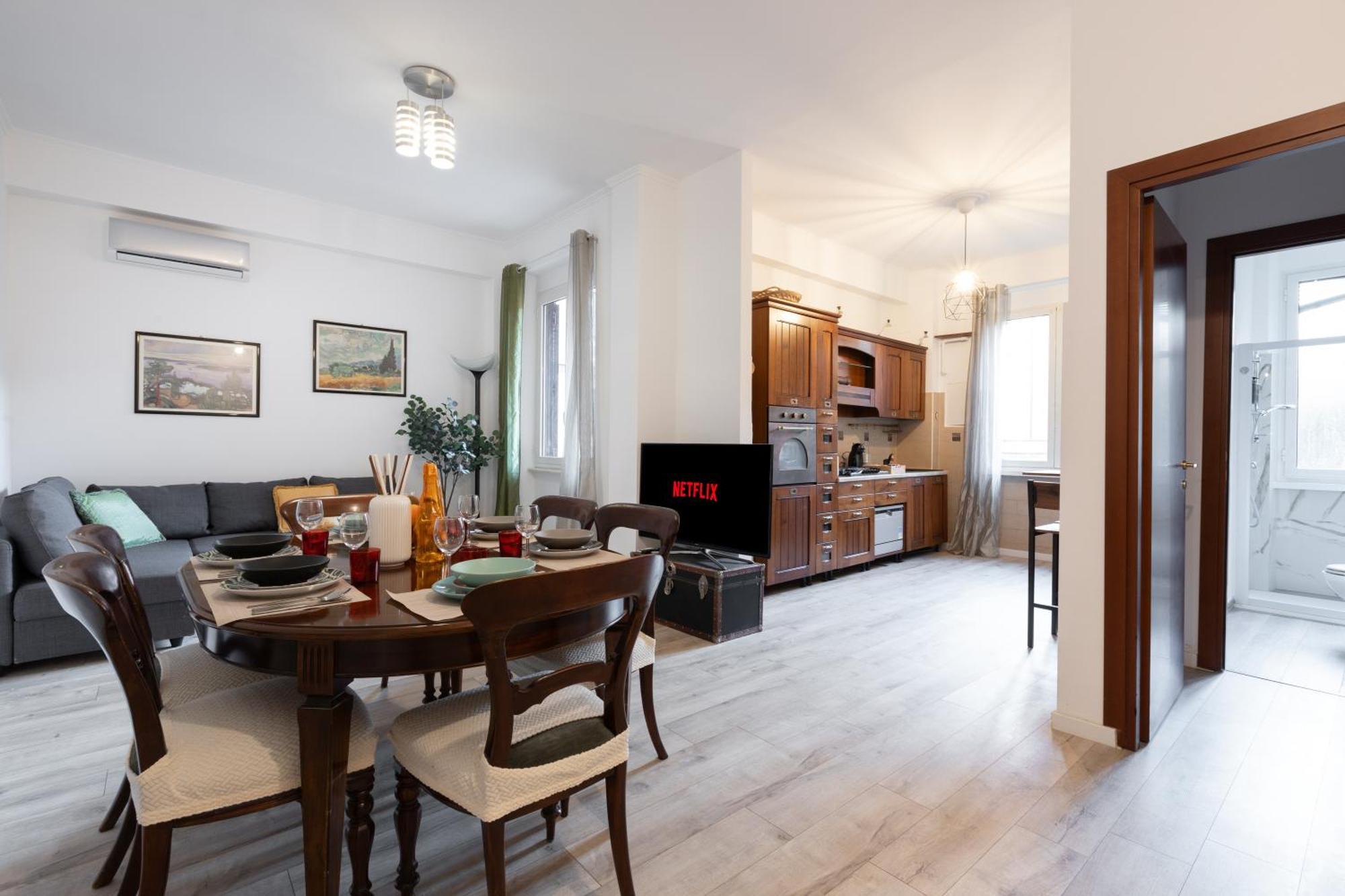 8 Min To Center - 400mt To Metroa, 4-6 Pax, 2 Bathrooms * Rome